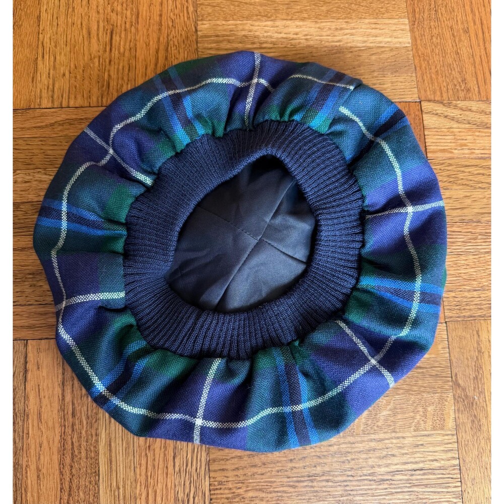 Authentic Ingles Buchan Scottish Tam o Shanter |Pure New Wool | Blue Douglas - Picture 3 of 5
